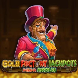 Play Gold Factory Jackpots Mega Moolah slot by Aurum Signature Studios on betamocasinos.com