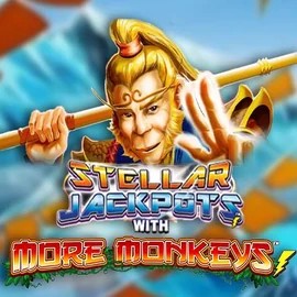 Jackpots logo of Stellar Jackpots with More Monkeys from Lightning Box Game at Betamo Casino