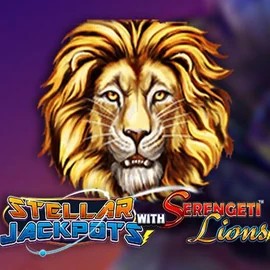 Stellar Jackpots with Serengeti Lions logo by Lightning Box Game at Betamo Casino